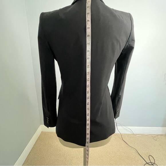 Banana Republic Women’s Black Wool Blend One-Button Blazer – Size 4 - Picture 10 of 14